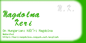 magdolna keri business card